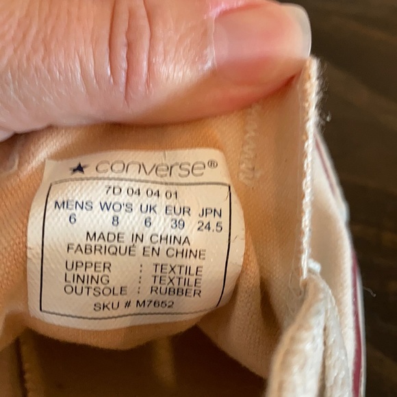 Women's White Canvas Sneakers - Picture 5 of 8